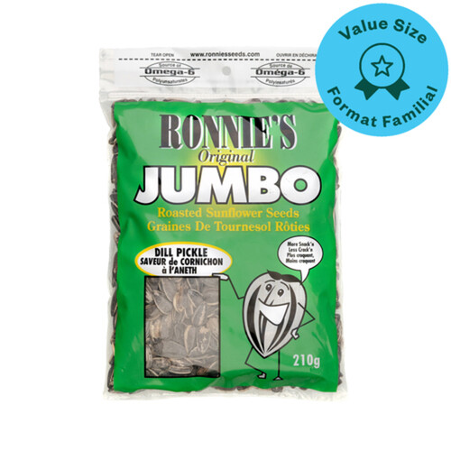 Ronnie's Jumbo Sunflower Seeds Dill Pickle 210 g Voilà Online