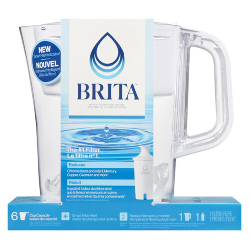 Brita Water Pitcher White 6 cup