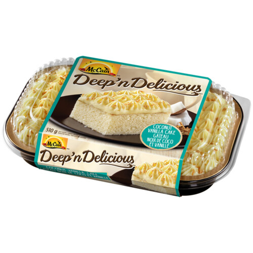 McCain Deep'n Delicious Frozen Cake Coconut Vanilla 510 g