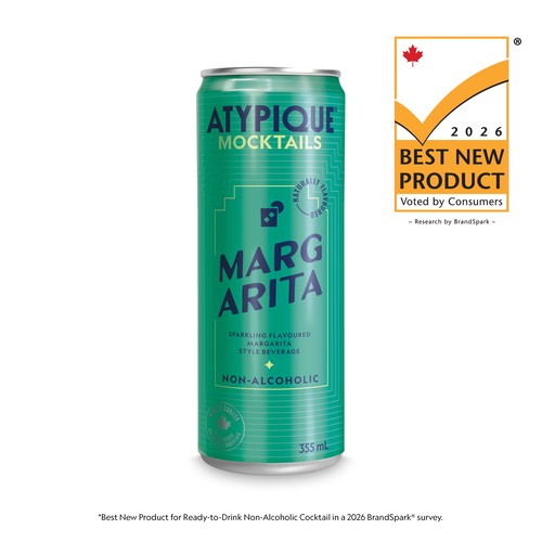 Atypique Non-Alcoholic Mocktail Margarita 4 x 355 ml (cans)