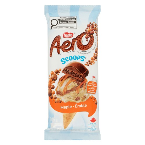 Nestlé Aero Chocolate Bar Scoops Maple 105 g