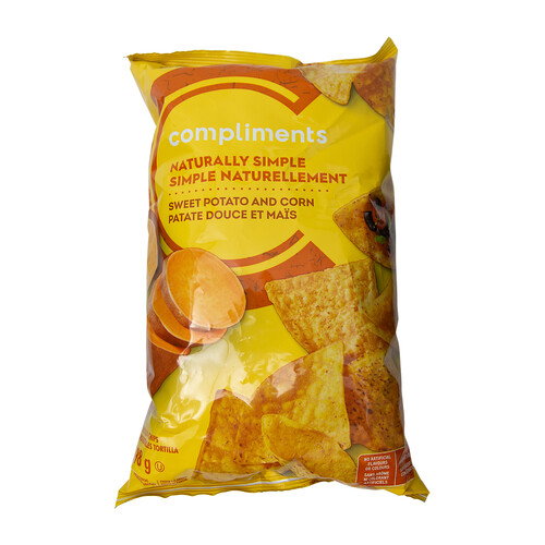 Compliments Naturally Simple Tortilla Chips Sweet Potato And Corn 198 g