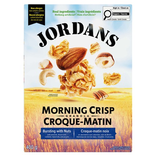 Jordans Morning Crisp Granola Cereal Bursting With Nuts 400 g