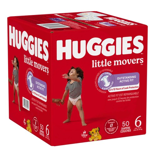 Huggies Little Movers Diapers Size 6 50 Count