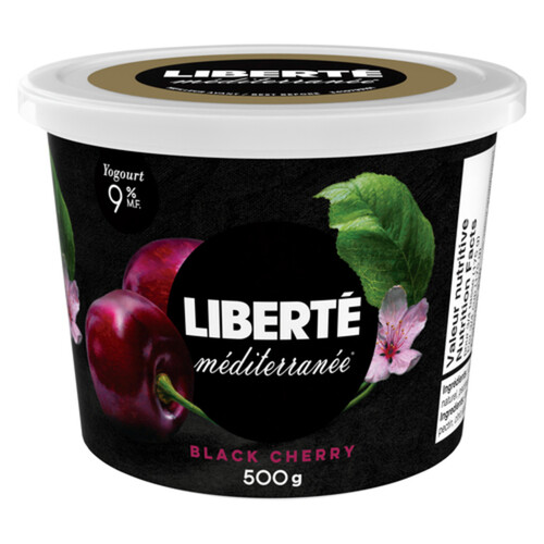 Liberté Yogurt Méditerranée 9% Black Cherry 500 g