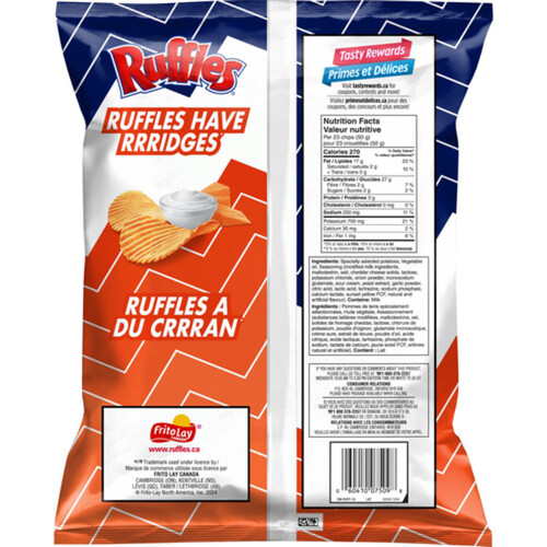 Ruffles Potato Chips Cheddar And Sour Cream 200 g