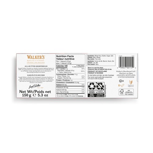 Walker's Shortbread Fingers 150 g