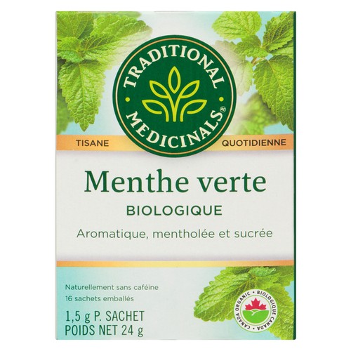 Traditional Medicinals Tea Spearmint 16 Tea Bags 