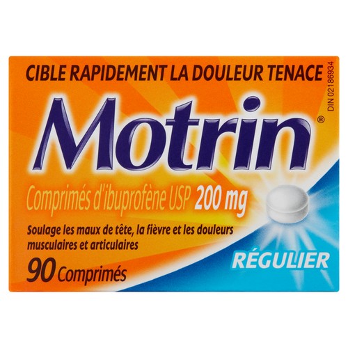 Motrin Ibuprofen USP 200 mg Tablets 90 EA