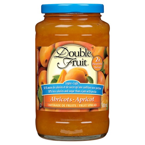 Double Fruit Jam Ultra Light Apricot 500 ml