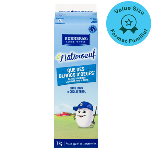 Burnbrae Farms Naturegg Fat-Free Simply Egg Whites 1 kg