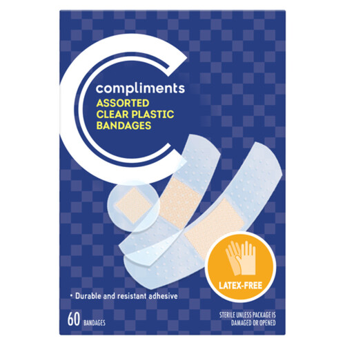 Compliments Bandages Clear 60 EA