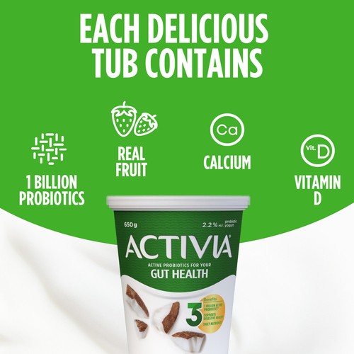 Activia 2.2% Probiotics Yogurt Coconut 650 g