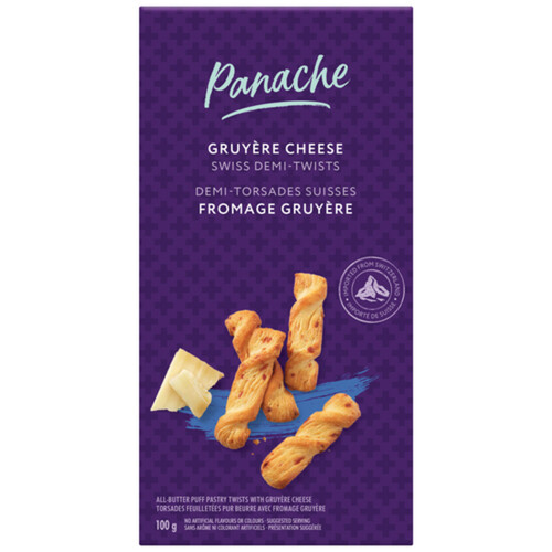 Panache Swiss Pastry Twists Gruyere Cheese 100 g