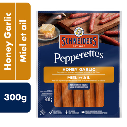 Schneiders Pepperettes Sausage Sticks Honey Garlic 300 g