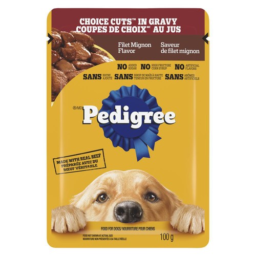 Pedigree Wet Dog Food Cuts In Gravy Filet Mignon Flavor 100 g