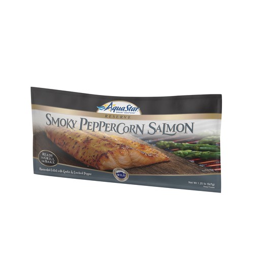Aqua Star Frozen Salmon Smokey Peppercorn 567 g