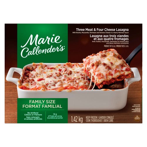 Marie Callender's 3 Meats Lasagna Frozen Entree 1.42 kg