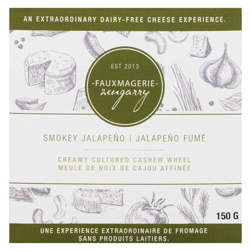 Fauxmagerie Zengarry Cashew Cheese Smokey Jalapeno 150 g