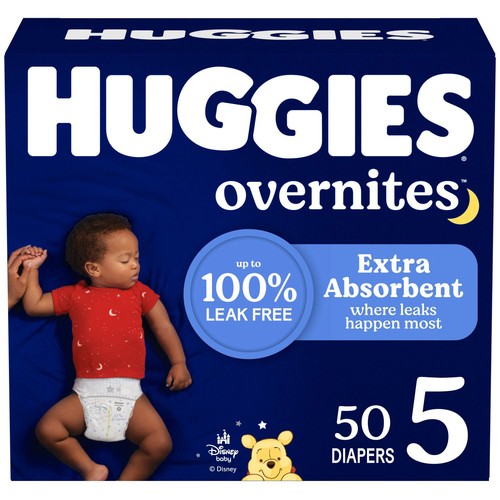 Huggies Overnites Diapers Size 5 50 Count  