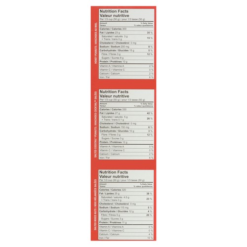 Planters Holiday Collection Nuts 3 Pack 725 g