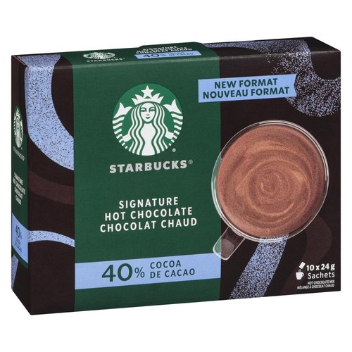 Starbucks Hot Chocolate Mix 40% Cocoa 10 Pack 240 g
