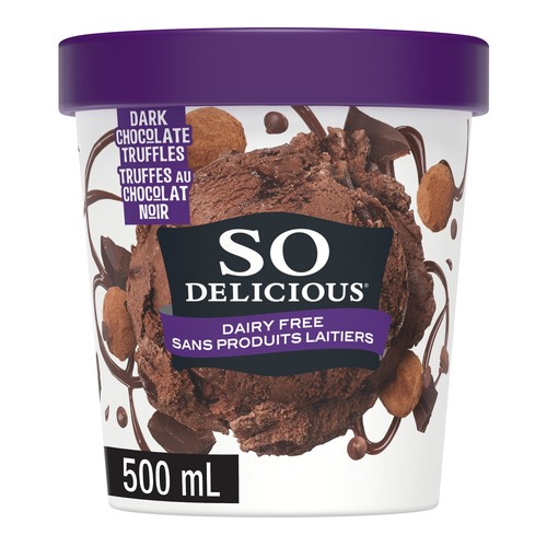 So Delicious Dairy-Free Cashew-Based Frozen Dessert Dark Chocolate Truffle 500 ml