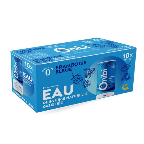 Onibi Water Blue Raspberry 10 x 355 ml (cans)