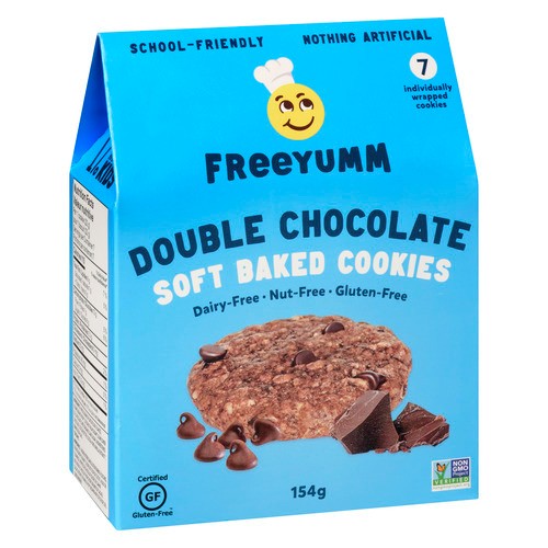 FreeYumm Nut-Free Soft Baked Cookies Double Chocolate 154 g