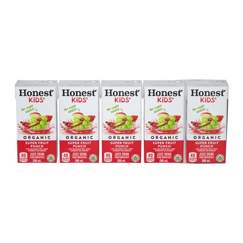 Honest Kids Organic Juice Fruit Punch 5 x 200 ml