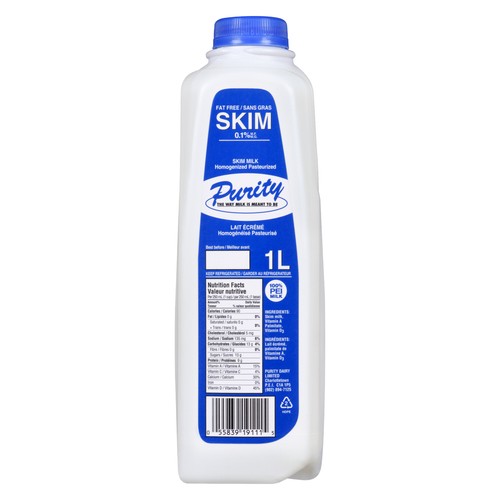 Purity 0.1% Milk Skim 1 L
