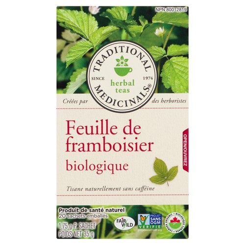 Traditional Medicinals Organic Herbal Tea Raspberry Leaf 20 Bags