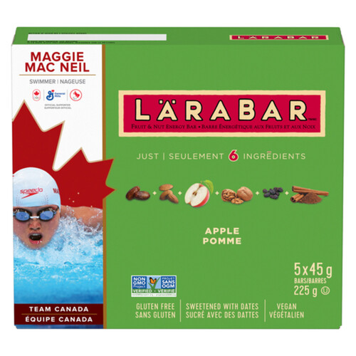 Larabar Gluten-Free Vegan Energy Bar Fruit & Nut Apple 225 g