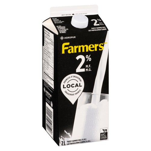 Farmers 2% Milk Partly Skimmed Carton 2 L
