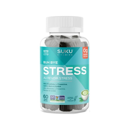 SUKU Vitamins Vegan Stress Buh Bye Gummies 60 Count