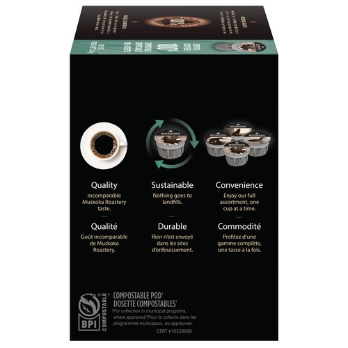 Muskoka Roastery Coffee Compatible Coffee Pods Muskoka Maple 20 K-Cups 220 g