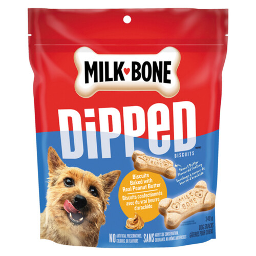 Milk-Bone Dog Treats Dipped Peanut Butter 340 g