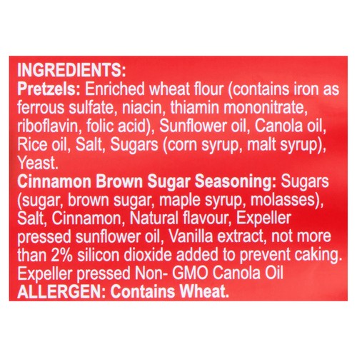 Exclusive Brands Pretzel Pzazz Seasoned Pretzel Pieces Cinnamon Brown Sugar 200 g