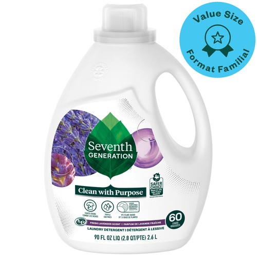 Seventh Generation Liquid Laundry Detergent Lavender Value Size 2.6 L