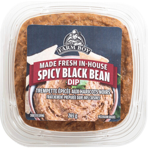 Farm Boy Black Bean Dip Spicy 265 g