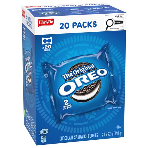 Oreo Sandwich Cookies Original 20 x 22 g