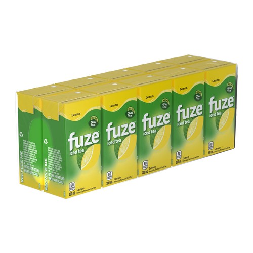 Fuze Naturally Flavoured Iced Tea Lemon 10 x 200 ml