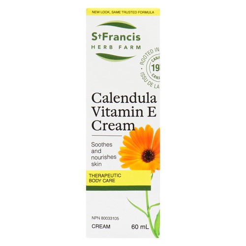 St. Francis Herb Farm Therapeutic Body Care Cream Calendula Vitamin E 60 ml