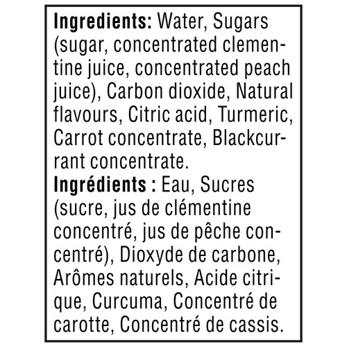 Sanpellegrino Carbonated Water Clementine & Peach 330 ml (can)