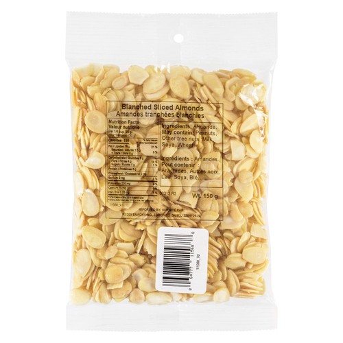 Reddi Snack Almonds Blanched Sliced 150 g