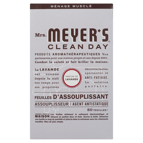 Mrs. Meyer's Clean Day Dryer Sheets Lavender 80 EA