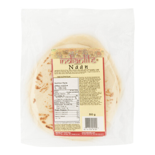 Indianlife Authentic Naan Bread 500 g