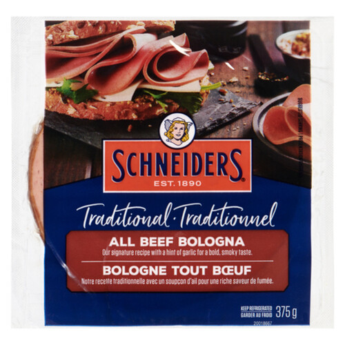 Schneiders Traditional All Beef Bologna Value Size 375 g