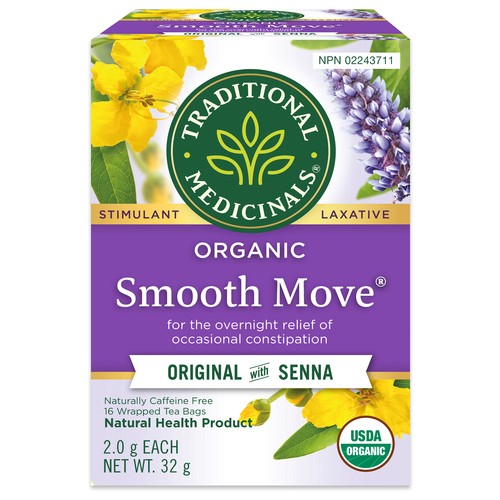Traditional Medicinals Smooth Move Herbal Tea 16 Tea Bags