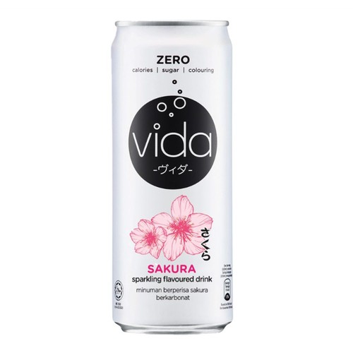 Vida Sparkling Water Sakura 325 ml (can)